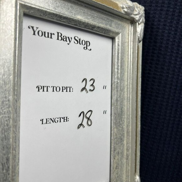 Talbots Womens Sweater Size XL Solid Navy Blue Waffle Knit Cowl Knit Long Sleeve - Picture 5 of 6